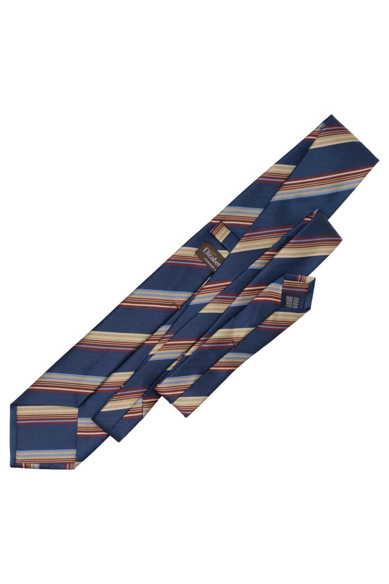 Murano - Silk Jacquard Tie For Men, Alternate, color, Navy