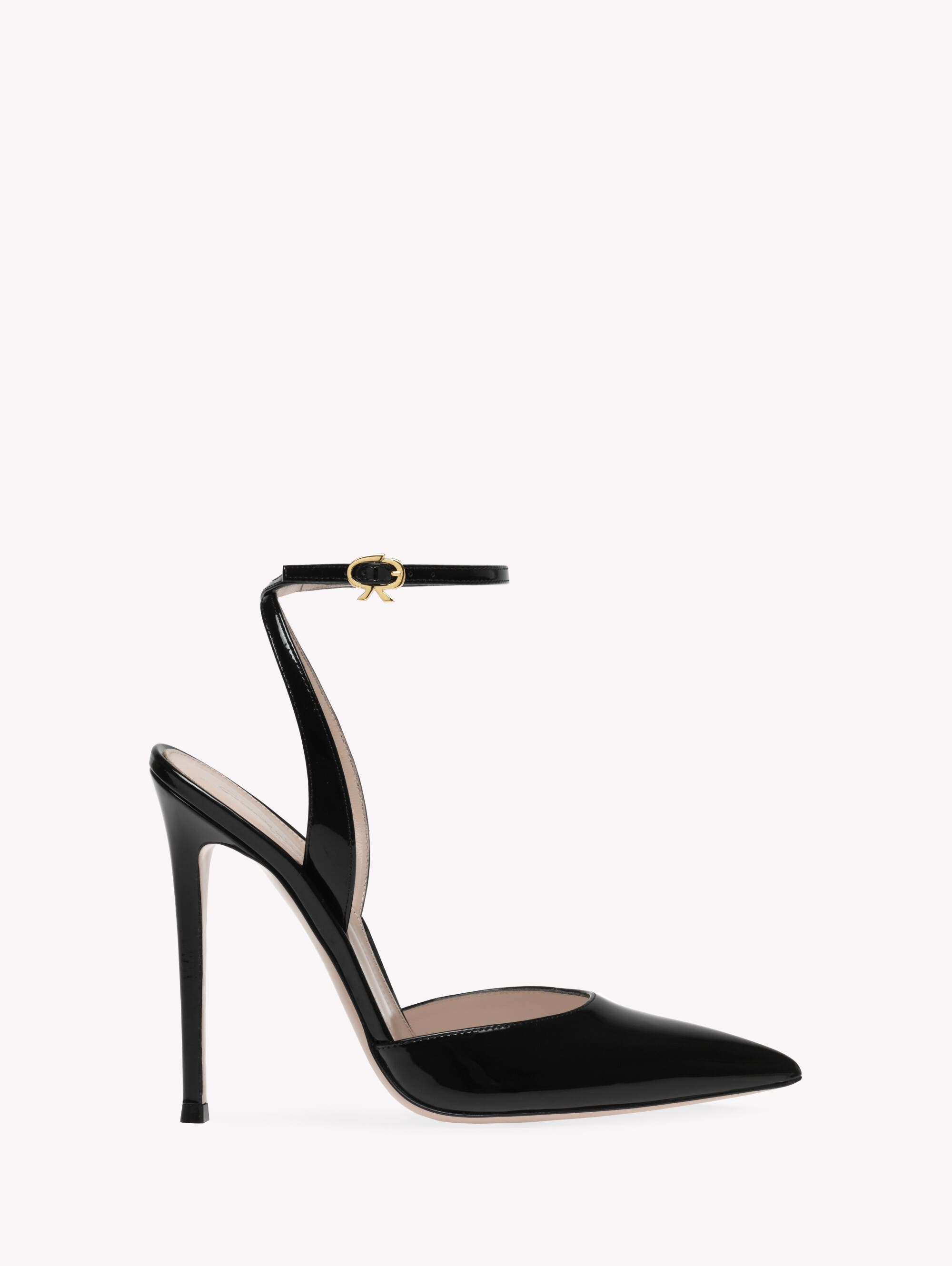 Cara Ankle Pump, Main, color, Black Calf Leather