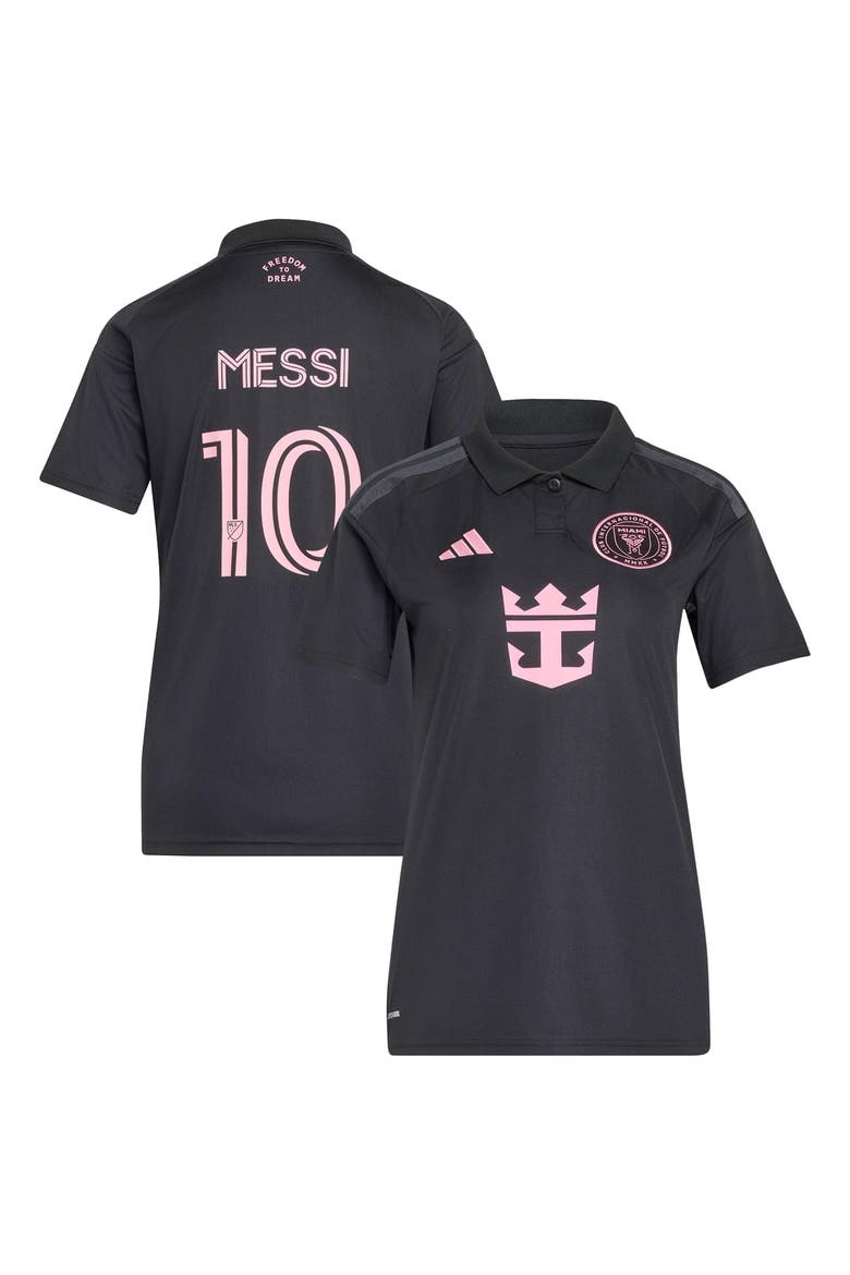 Women's adidas Lionel Messi Black Inter Miami CF 2026 Presagio Replica Jersey, Main, color, Black