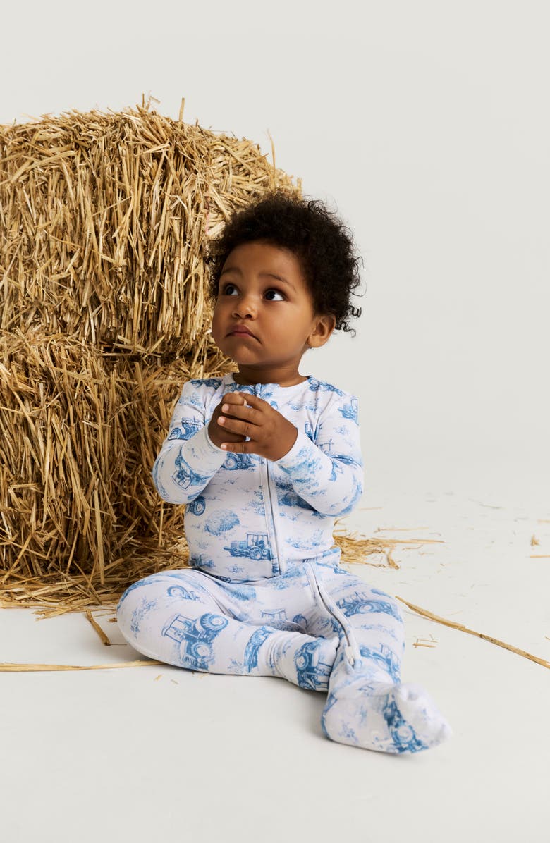 Posh Peanut Fitted Convertible One-Piece Pajamas, Alternate, color, Dark Blue