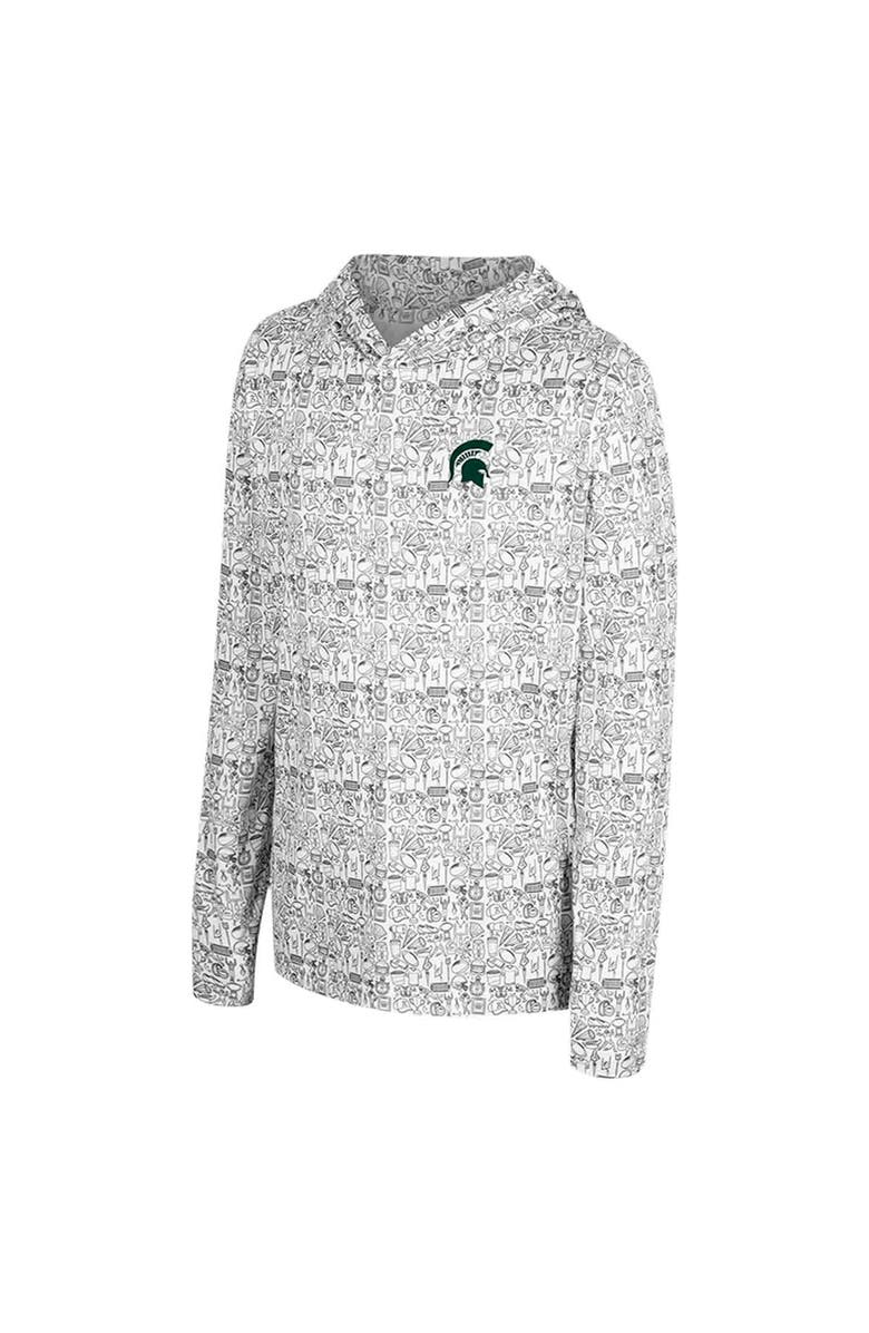 COLOSSEUM Youth Colosseum Black Michigan State Spartans All-Over Print Hoodie, Alternate, color, Black
