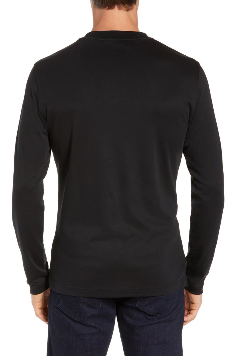 Georgia Long Sleeve T-Shirt, Alternate, color, BLACK