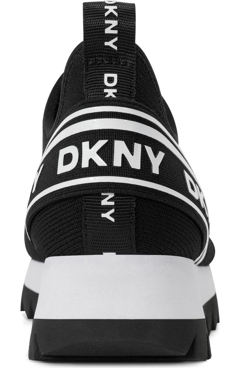 DKNY Abbi Knit Sneaker, Alternate, color, Black