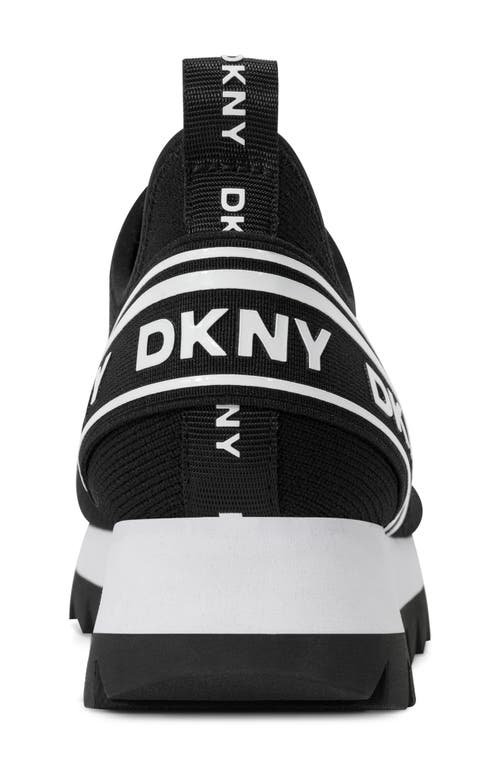 Dkny Abbi Knit Sneaker In Black