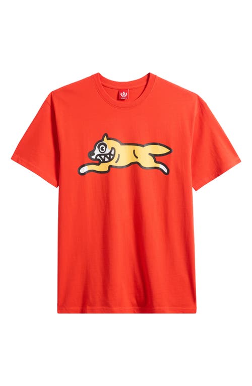 Icecream Running Dog Graphic T-shirt In Red