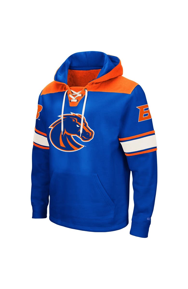 COLOSSEUM Men's Colosseum Royal Boise State Broncos 2.0 Lace-Up Pullover Hoodie, Alternate, color, Royal