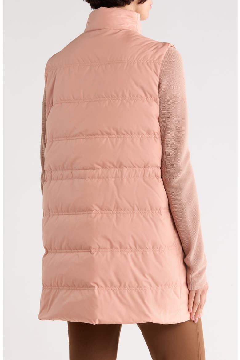 Zip Front Down Puffer Vest, Alternate, color, BLUSH PEACH