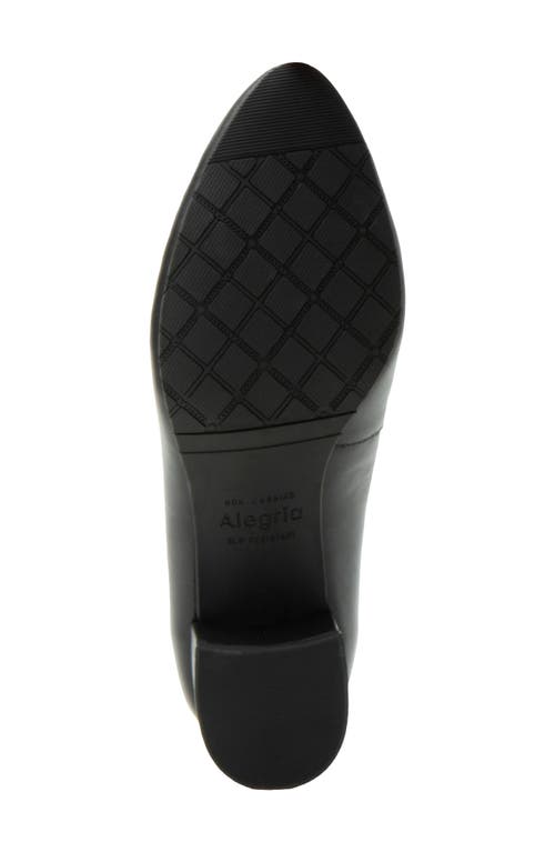 Alegria By Pg Lite Lisah Almond Toe Pump In Black