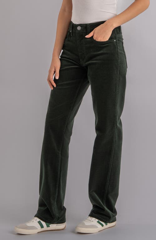 Kut From The Kloth Melissa Relaxed Straight Leg Corduroy Pants In Green