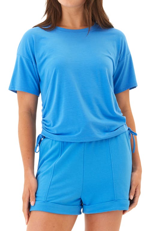Threads 4 Thought Shirley Drawstring Cinched Jersey T-shirt In Blue