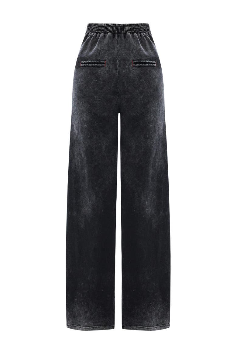 Pure Cotton Free Heaven Acid Wash  Sweatpant, Alternate, color, Black