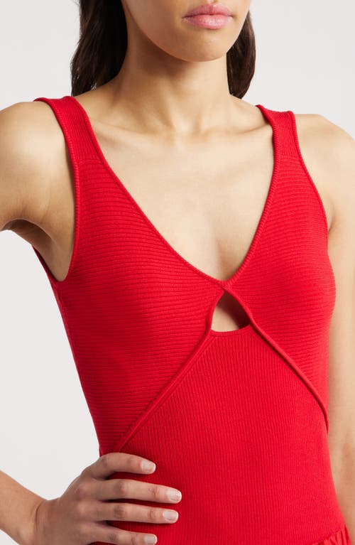 Rails Raquel Mixed Media Maxi Dress In Cherry