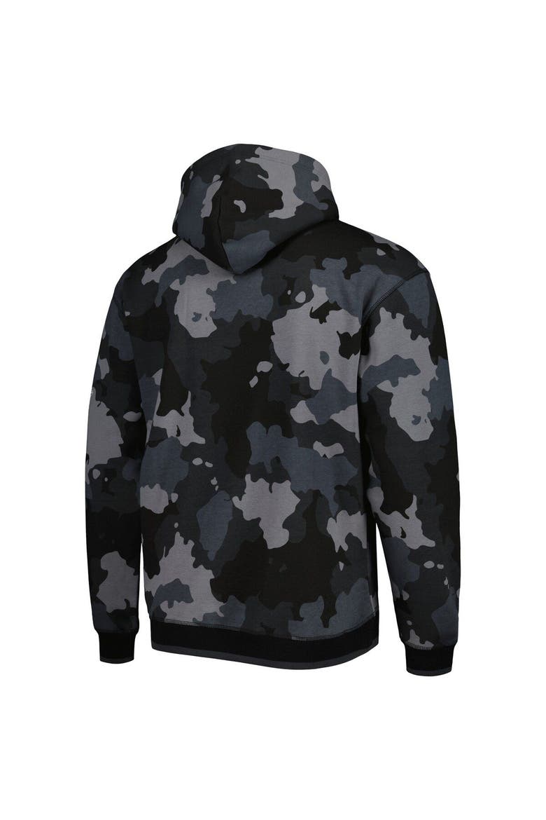 Men's The Wild Collective Black New Orleans Saints Camo Pullover Hoodie, Alternate, color, Black