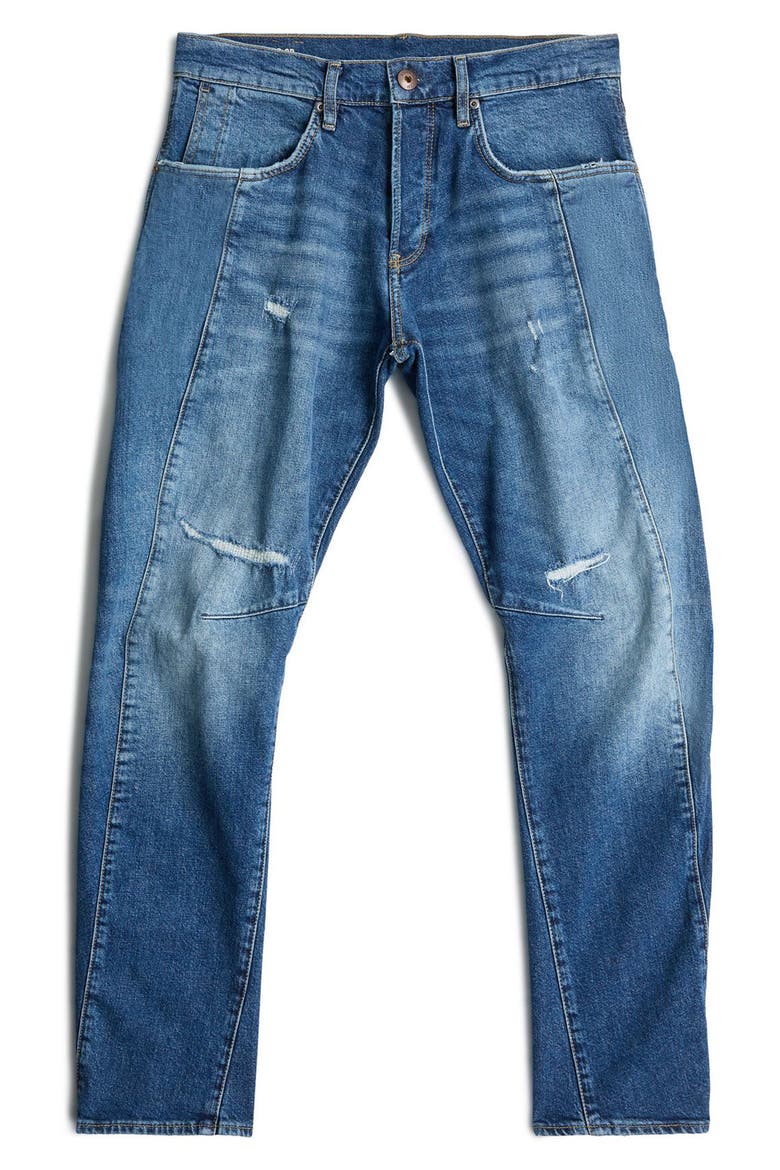 Contour 3D Ripped Slim Fit Jeans, Alternate, color, VINTAGE SAKARYA REST