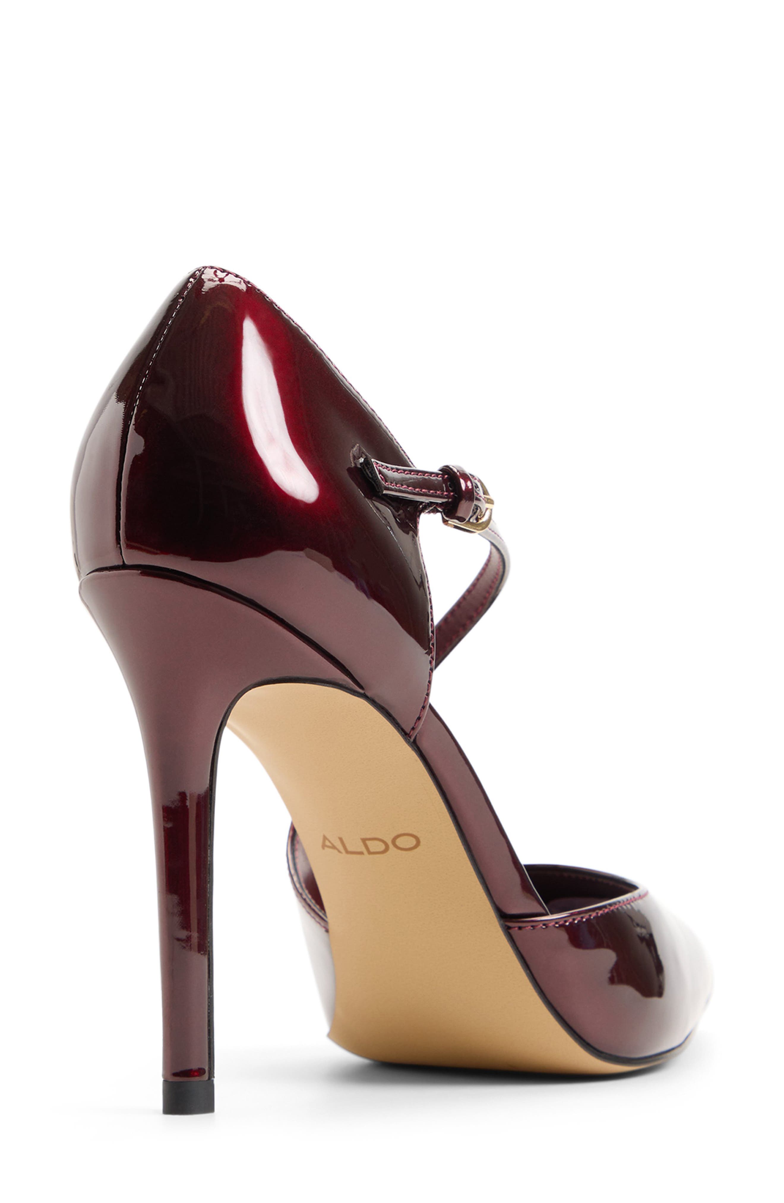 Janinne Pointed Toe d'Orsay Pump, Alternate, color, DARK BROWN