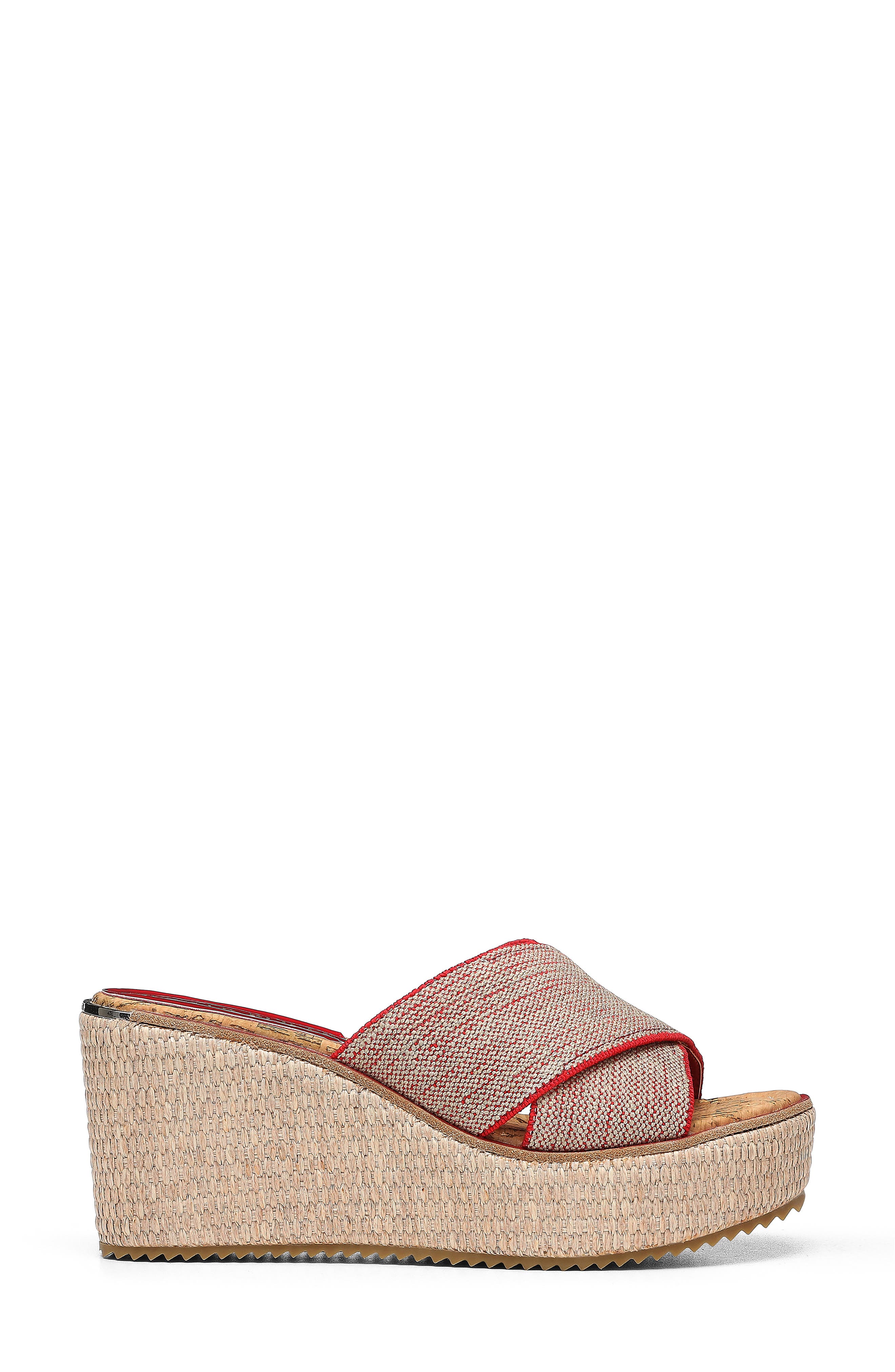 Ideal Platform Wedge Sandal, Alternate, color, TOMATO