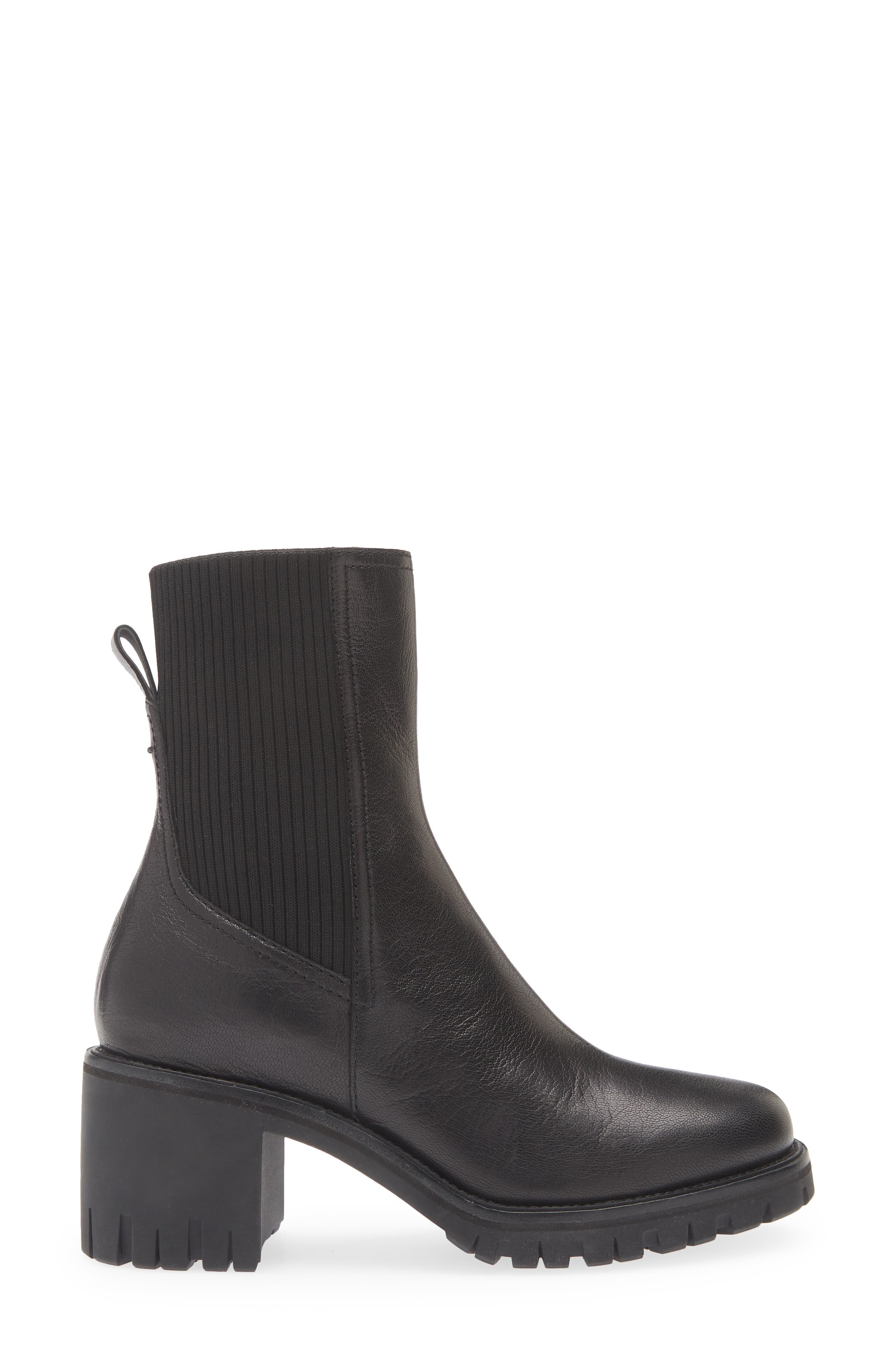 rag & bone Corey Lug Sole Chelsea Boot, Alternate, color, Black