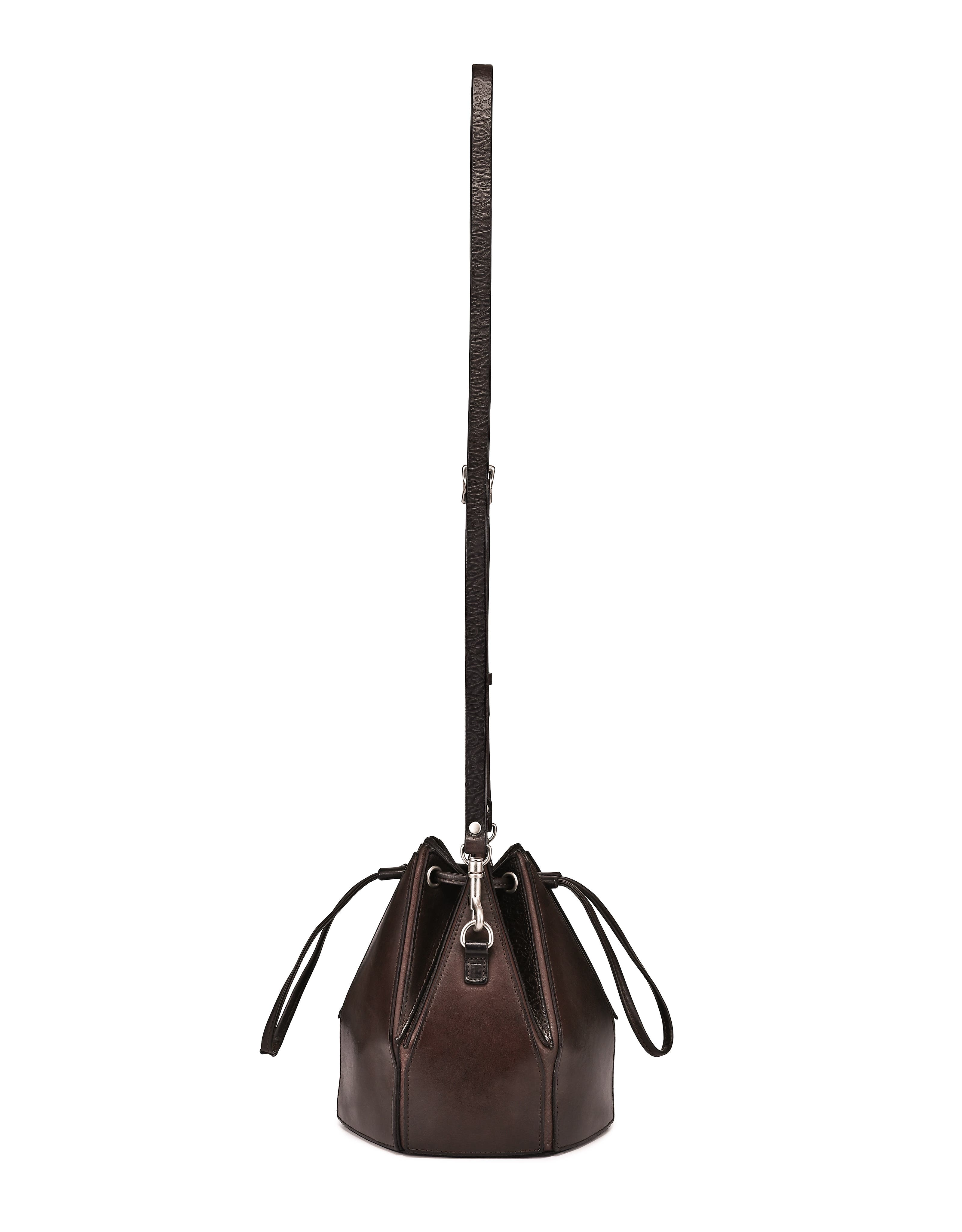 Prism Small Convertible Leather Bucket Crossbody, Alternate, color, Taupe