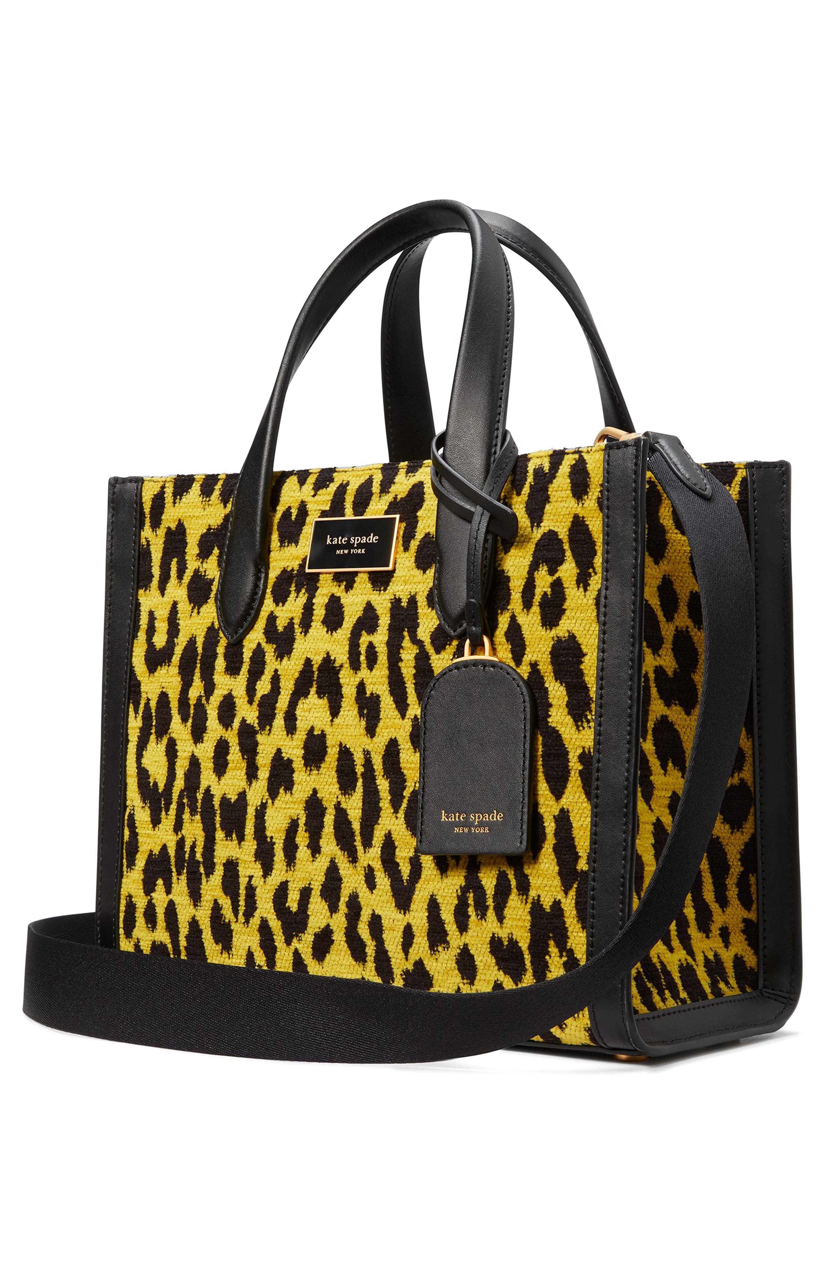 Kate Spade New York manhattan modern leopard chenille tote, Alternate, color, 