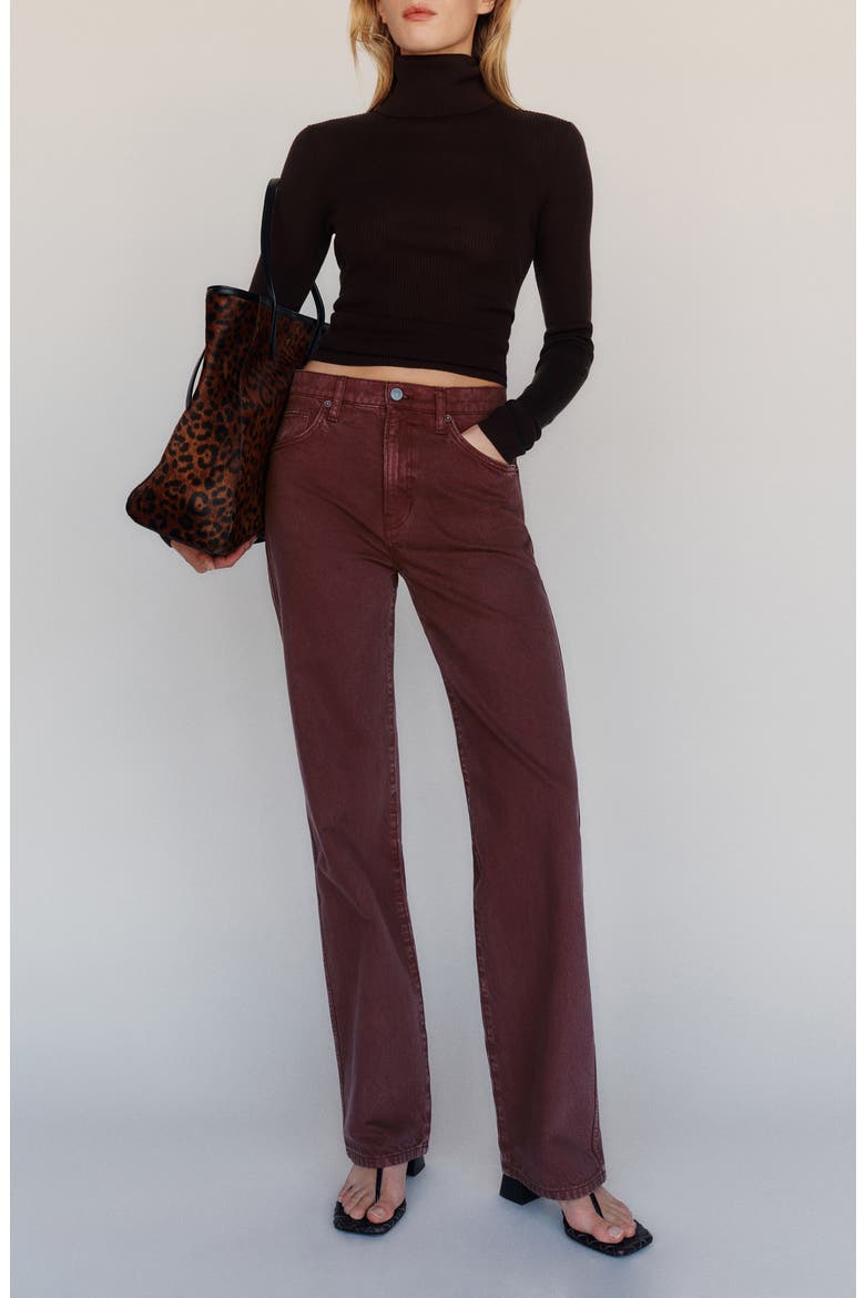 Val '90s Mid Rise Straight Leg Jeans, Alternate, color, URCHIN