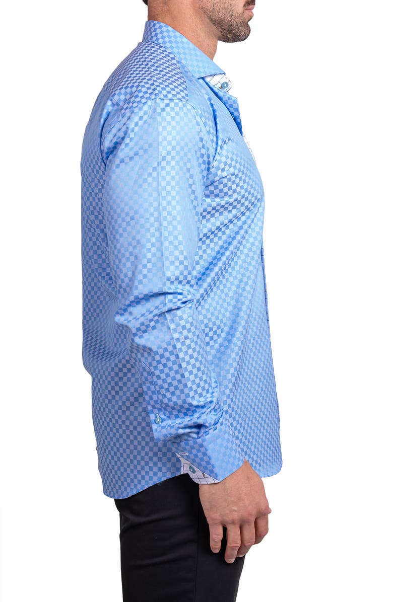 Maceoo Einstein Ascension Contemporary Fit Button-Up Shirt, Alternate, color, Blue