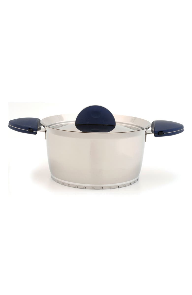 BergHOFF Stacca Covered 7-Quart Stock Pot, Main, color, Blue