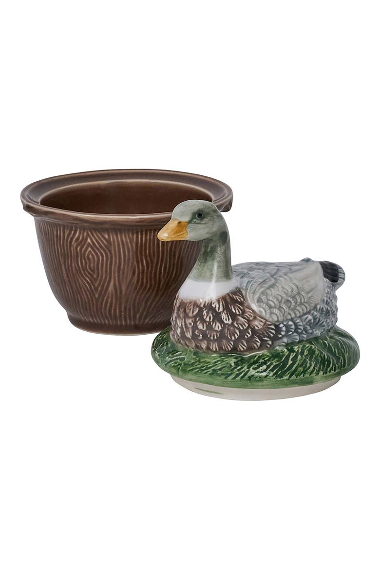 Forest Walk Duck Covered Bowl, Alternate, color, MULTI