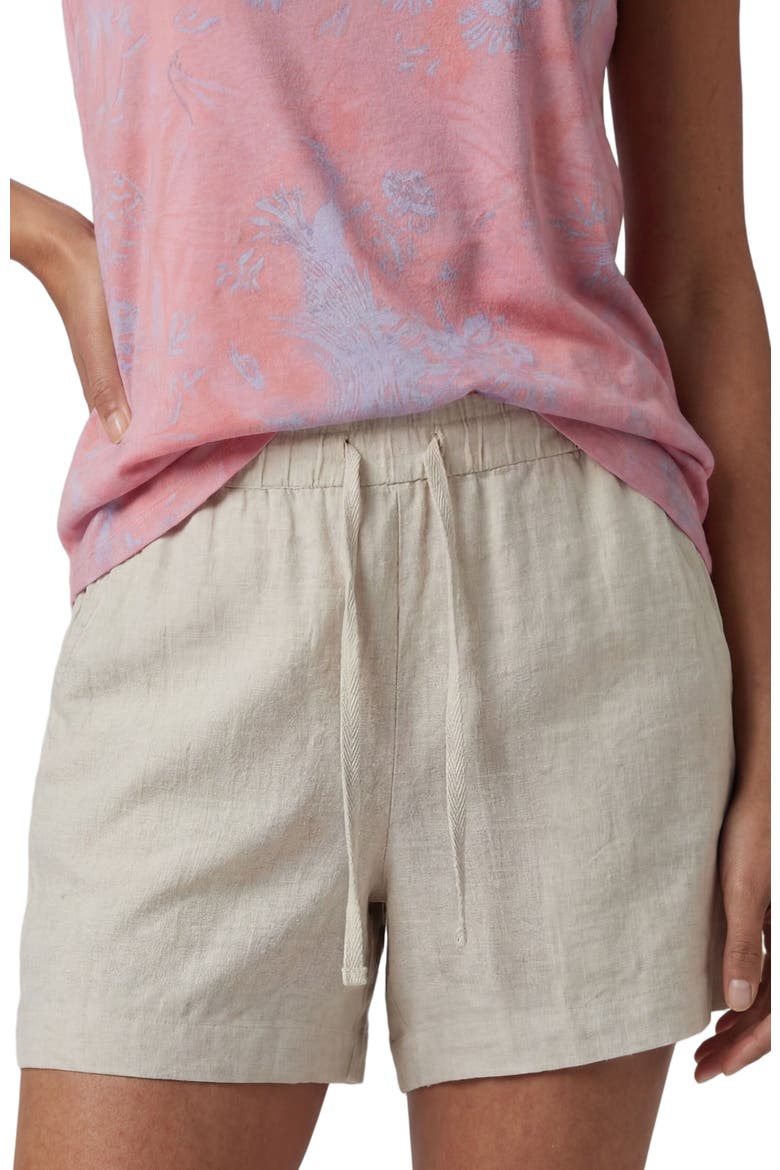Womens Leanne Drawstring Short, Alternate, color, NATURAL