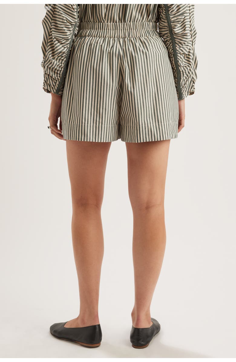 Merlette Antibes Stripe Short, Alternate, color, Cedar Stripe