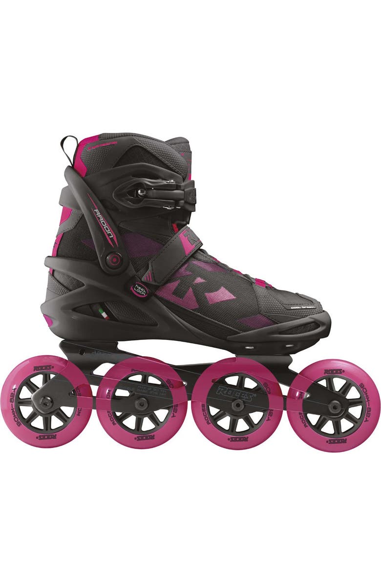 Roces Radon W TIF Womens Inline Skates, Main, color, Black/Magenta