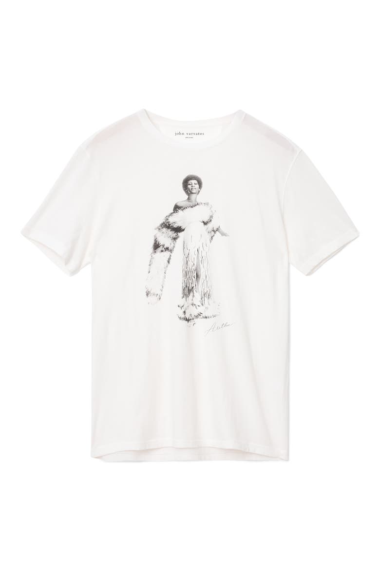 Aretha Franklin Graphic T-Shirt, Alternate, color, SALT