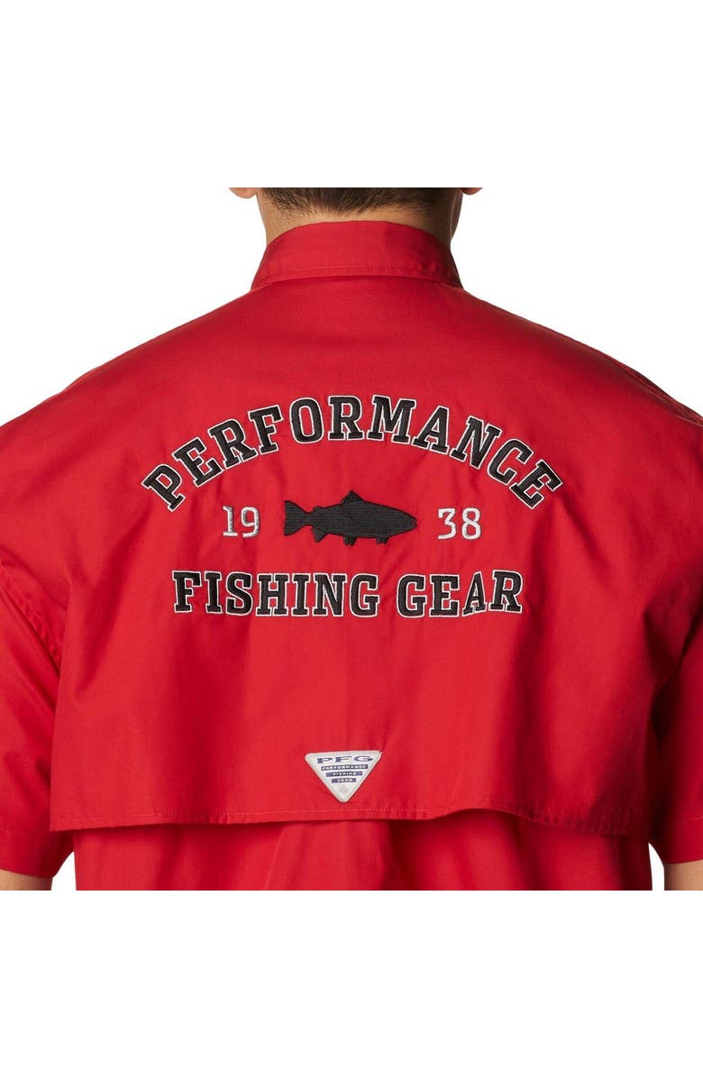 Columbia Men's Columbia Scarlet Ohio State Buckeyes Bonehead Button-Up Shirt, Alternate, color, Scarlet