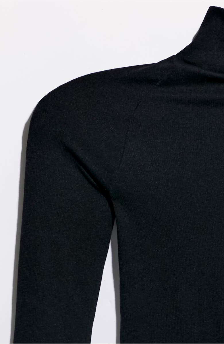 Free People Ribbed Turtleneck Bodysuit, Alternate, color,