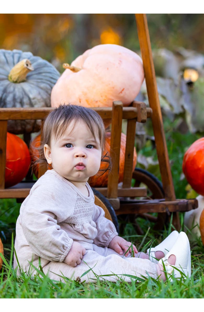 Mabel + Honey Millie Romper, Alternate, color, Tan