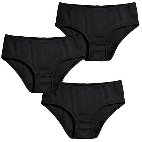 Girls Soft 100% Cotton Brief 3-Pack