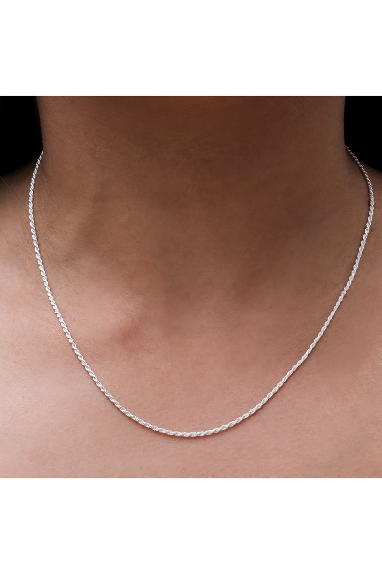 Sterling Silver Rope Chain 20", Alternate, color, SILVER