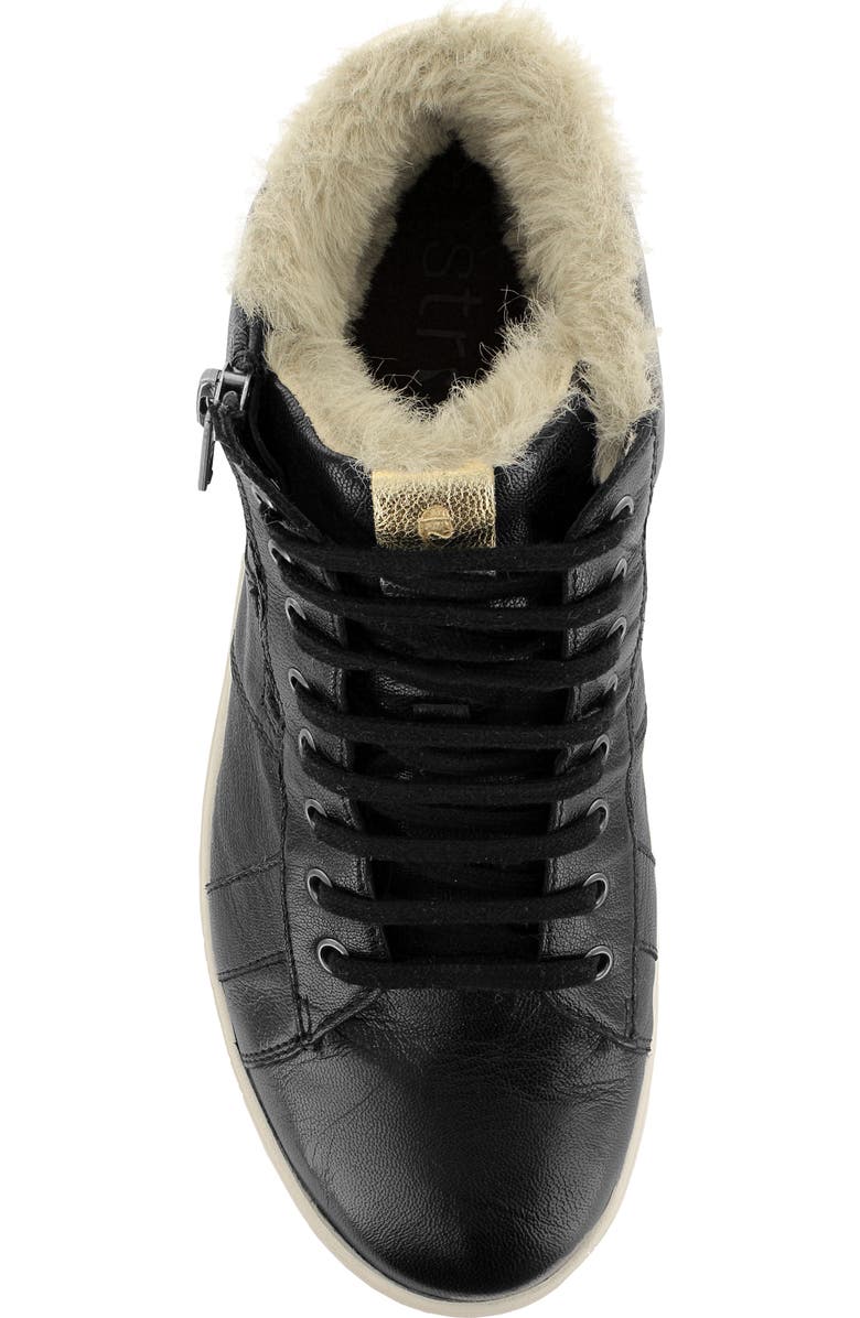 STRIVE Chatsworth II Leather Hi-Top Sneaker with Faux Fur Trim, Alternate, color,