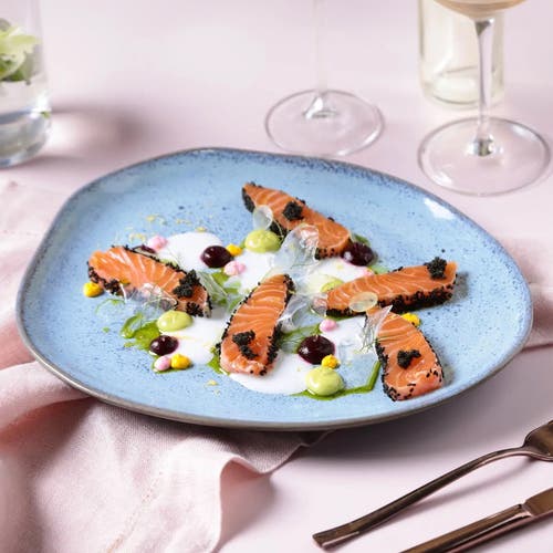Porto Brasil Oval Dinner Plate Set Of 6 In Blue