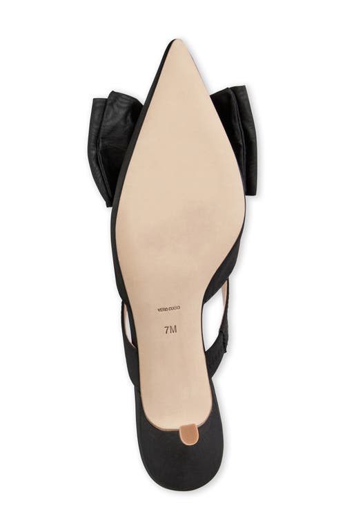 Jack Rogers Cynthia Bow Pointed Toe Mule In Black