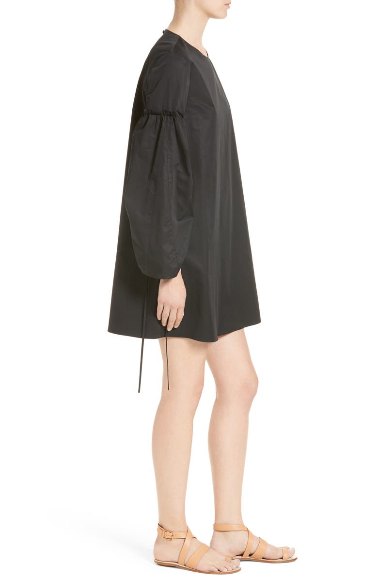 Tibi Satin Poplin Trapeze Dress, Alternate, color,