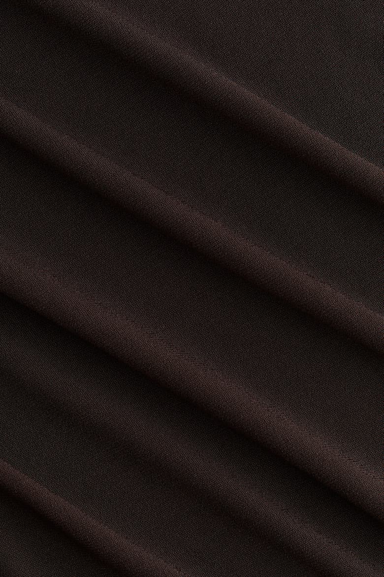 Lace-trimmed Jersey Dress, Alternate, color, Dark brown