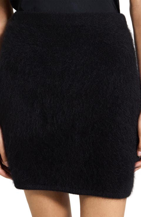 Airy Wool & Cashmere Miniskirt