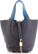 Pre-Owned Hermes Casaque Picotin Lock Bag Clemence PM