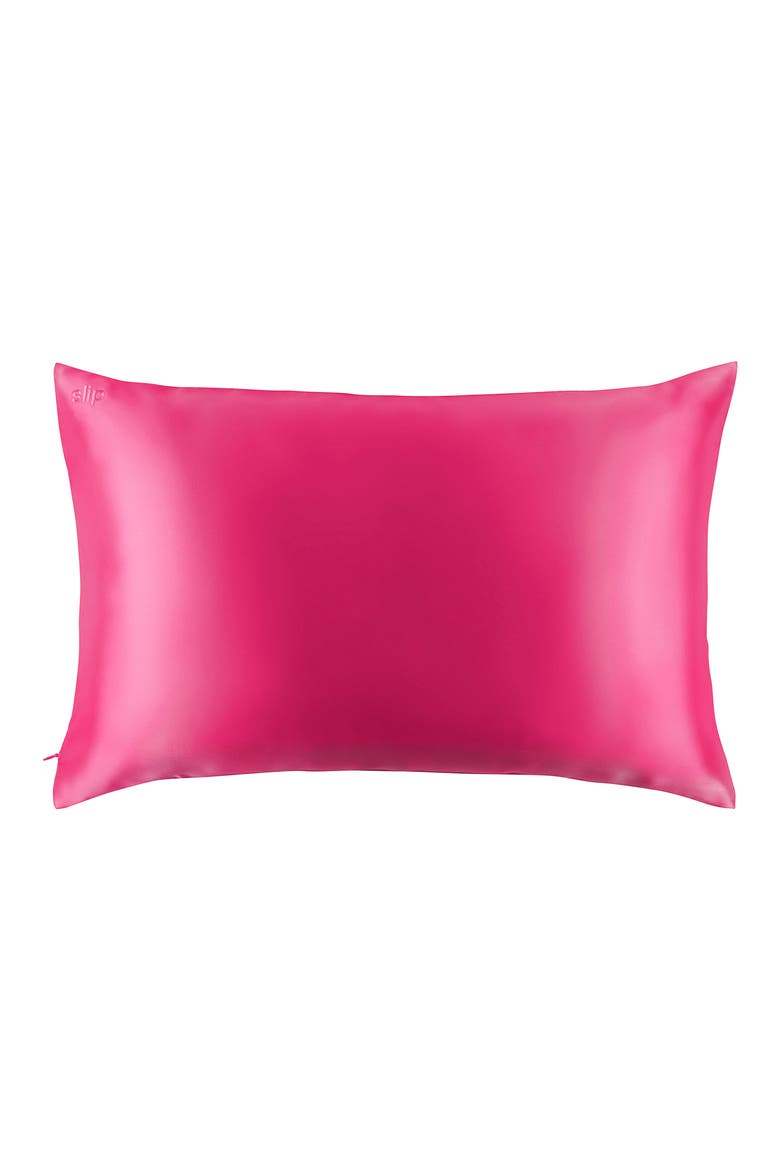 Pure Silk Pillowcase, Main, color, PEONY