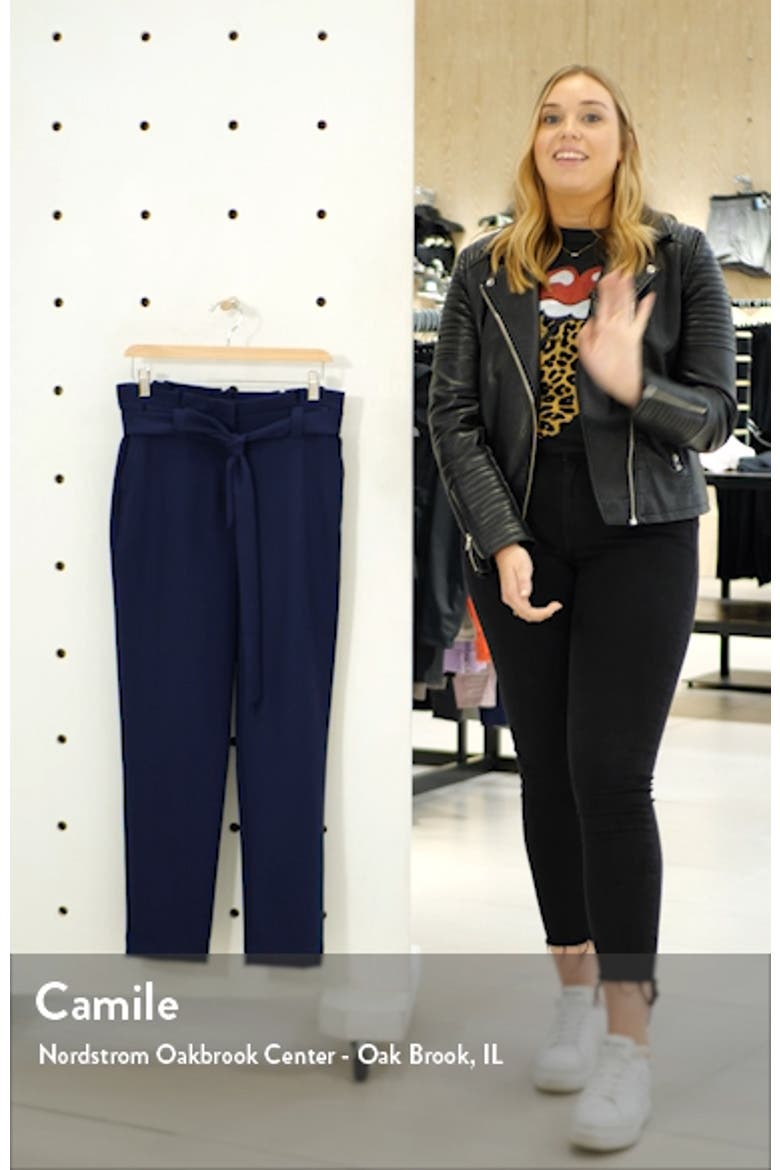 Paperbag Waist Twill Pants video