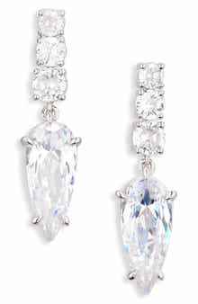 Nadri Melody Cubic Zirconia Elongated Drop Earrings