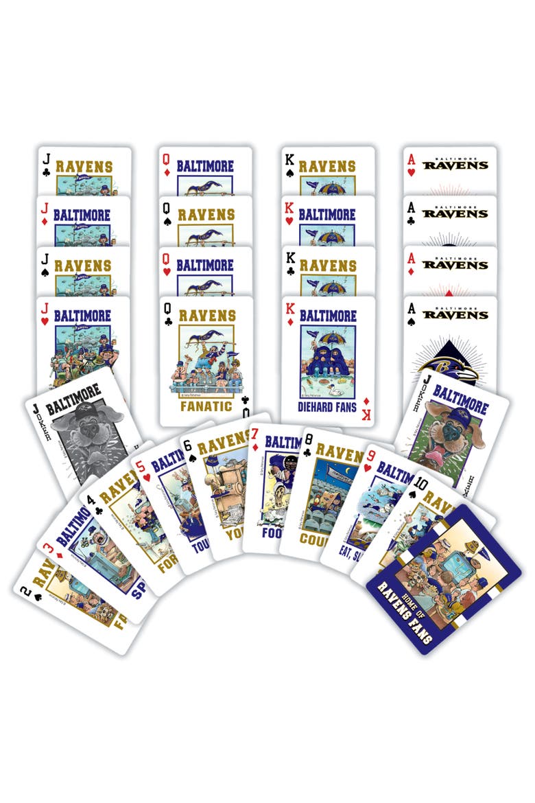 Baltimore Ravens Fan Deck Playing Cards, Alternate, color, Multicolor