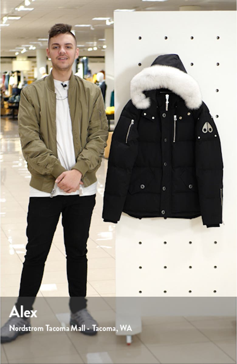 3Q Genuine Fox Fur Trim Down Jacket, sales video thumbnail