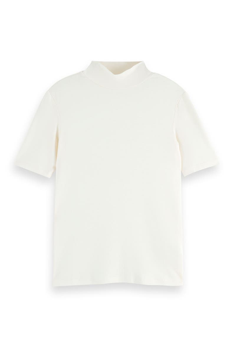 Scotch & Soda Mock Neck Short Sleeve Top, Alternate, color, 