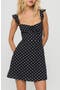 selected Black / Polka Dot